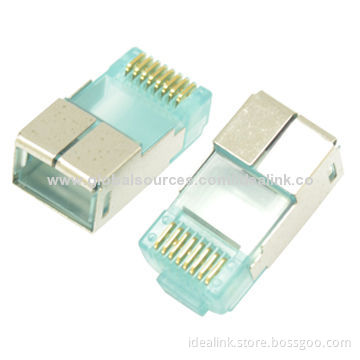 8P8C Modular Plugs, Meets Cat5e/Cat6 FTP Keystone Jack, 250V AC/2A Voltage